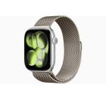 Apple Watch Series 11 | GPS + Cellular, 46mm Silver Aluminium Case with Natural Milanese Loop